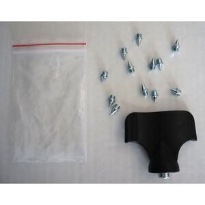 Champ Elite Track & Field Cleats Spikes & Wrench Tool Kit w/12 Silver Spikes